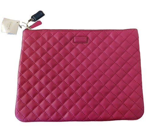 Coach bag magenta - bag, quilted